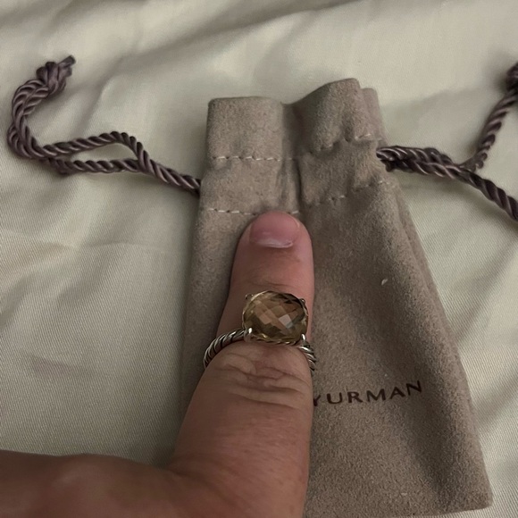 David Yurman Classic Cable Ring - cushion cut morganite size 8 - Picture 9 of 9